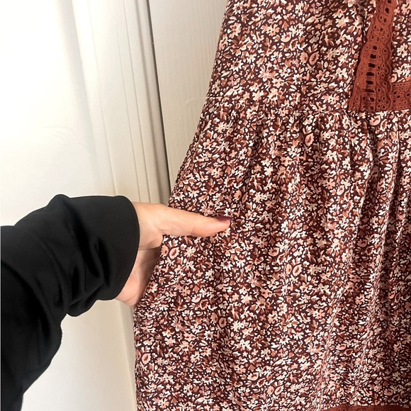 Madewell Flutter Sleeve Cottage Garden Mini Dress Size Small - Picture 7 of 8